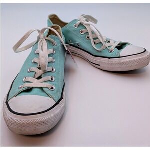 Converse Chuck Taylor All Star Low Top Mint Green Canvas Sneakers Womens 8